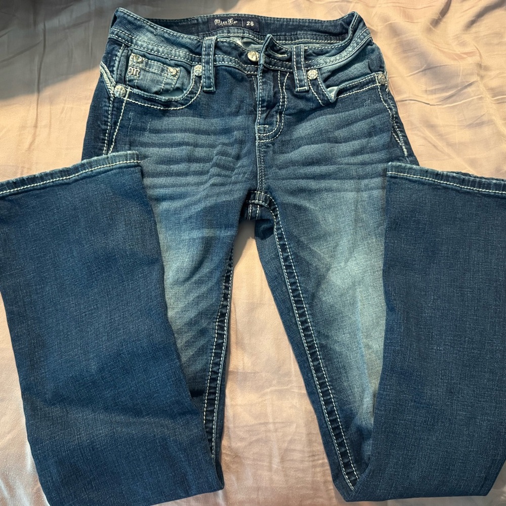 Miss Me Dark Blue Boot Cut Jeans